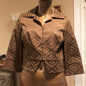 Grace Dane Lewis petite crop jacket blazer sz 10p